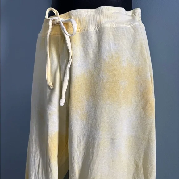 Grey State Cotton Yellow Tie-Dye Joggers size large - Picture 9 of 16